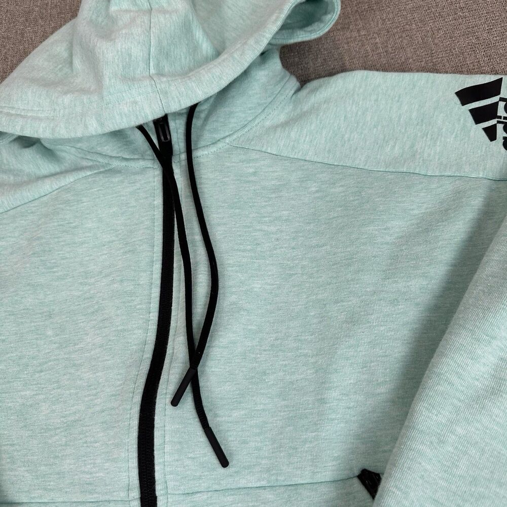 Women's Adidas ID Stadium Full Zip Hoodie in Mint Green XS EUC
